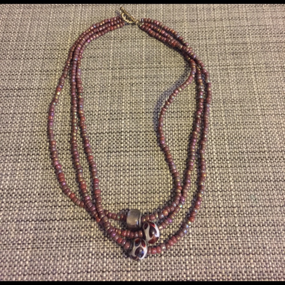 Iridescent/ purple necklace