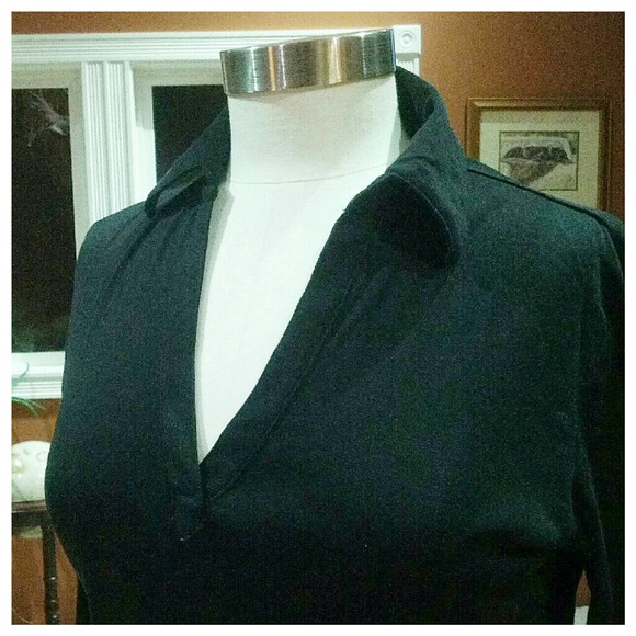 Ralph Lauren black collared shirt - Picture 2 of 6