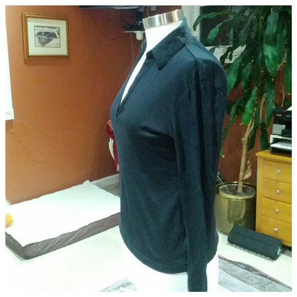 Ralph Lauren black collared shirt - Picture 4 of 6