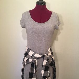 Heathered Gray Hi-Low Dress