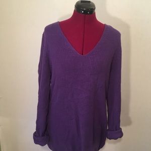 Purple Long Sleeve Sweater