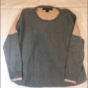 French connection Grey and pink sweater medium