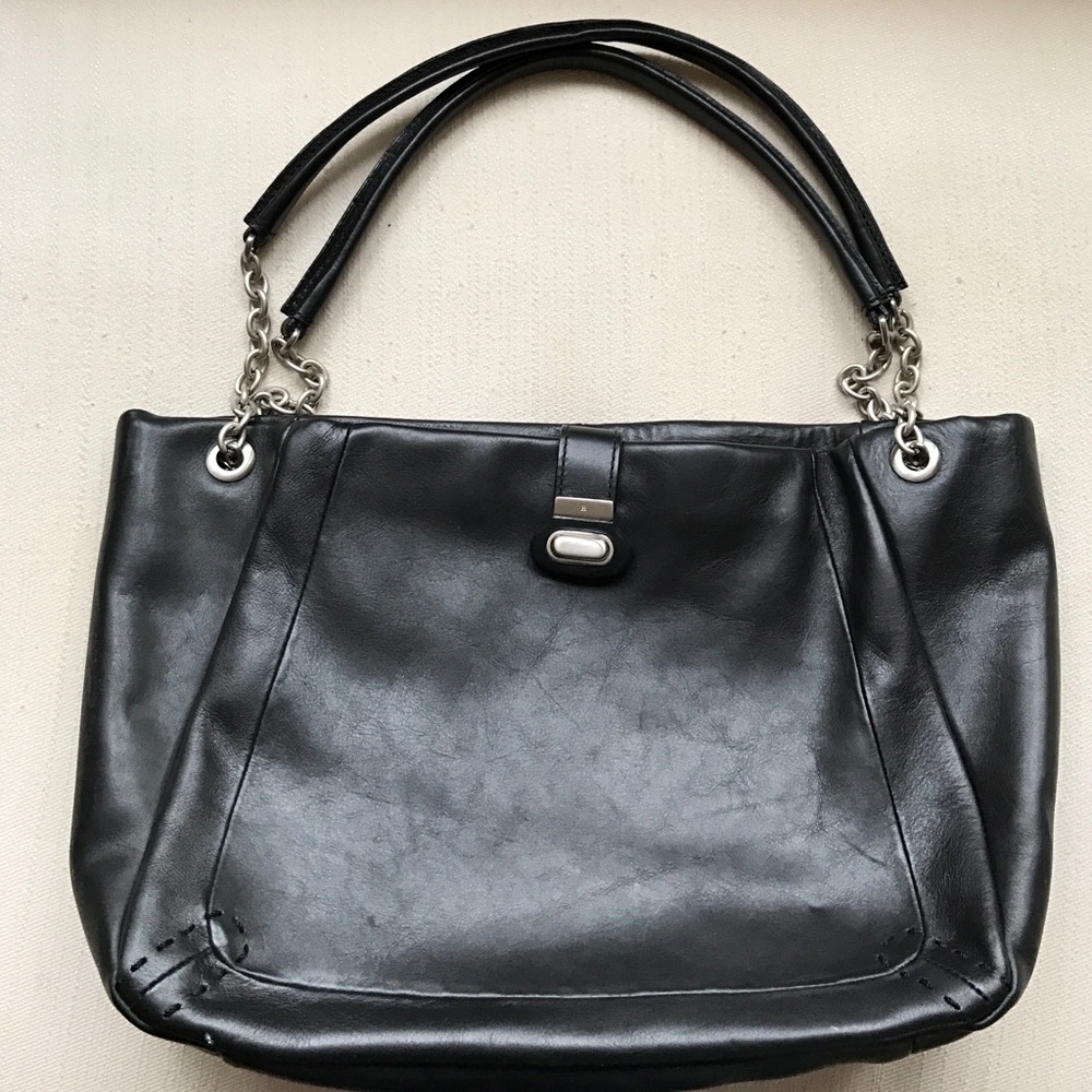 Black Leather Handbag