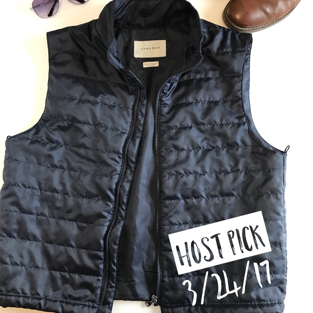 Zara Man Vest Coat Liner Size 40 EUC