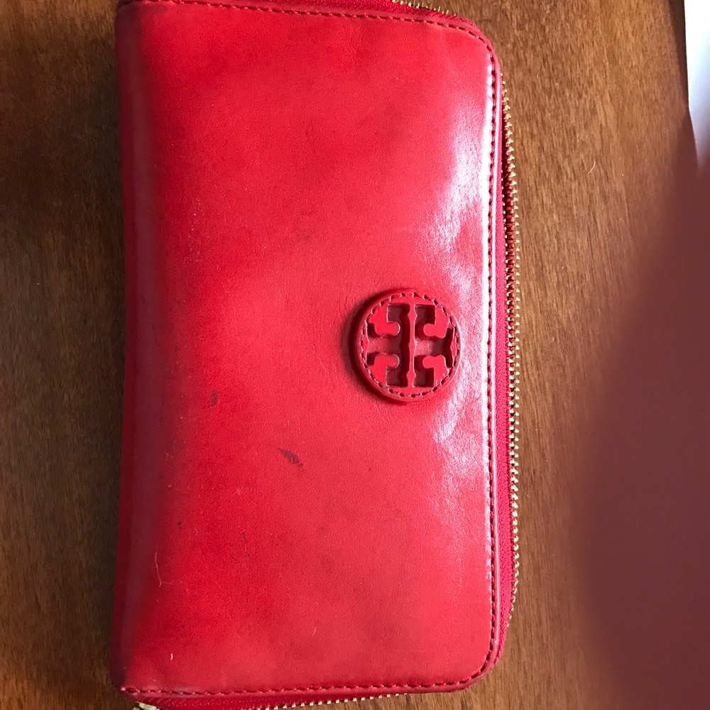 Authentic Tory Burch red wallet