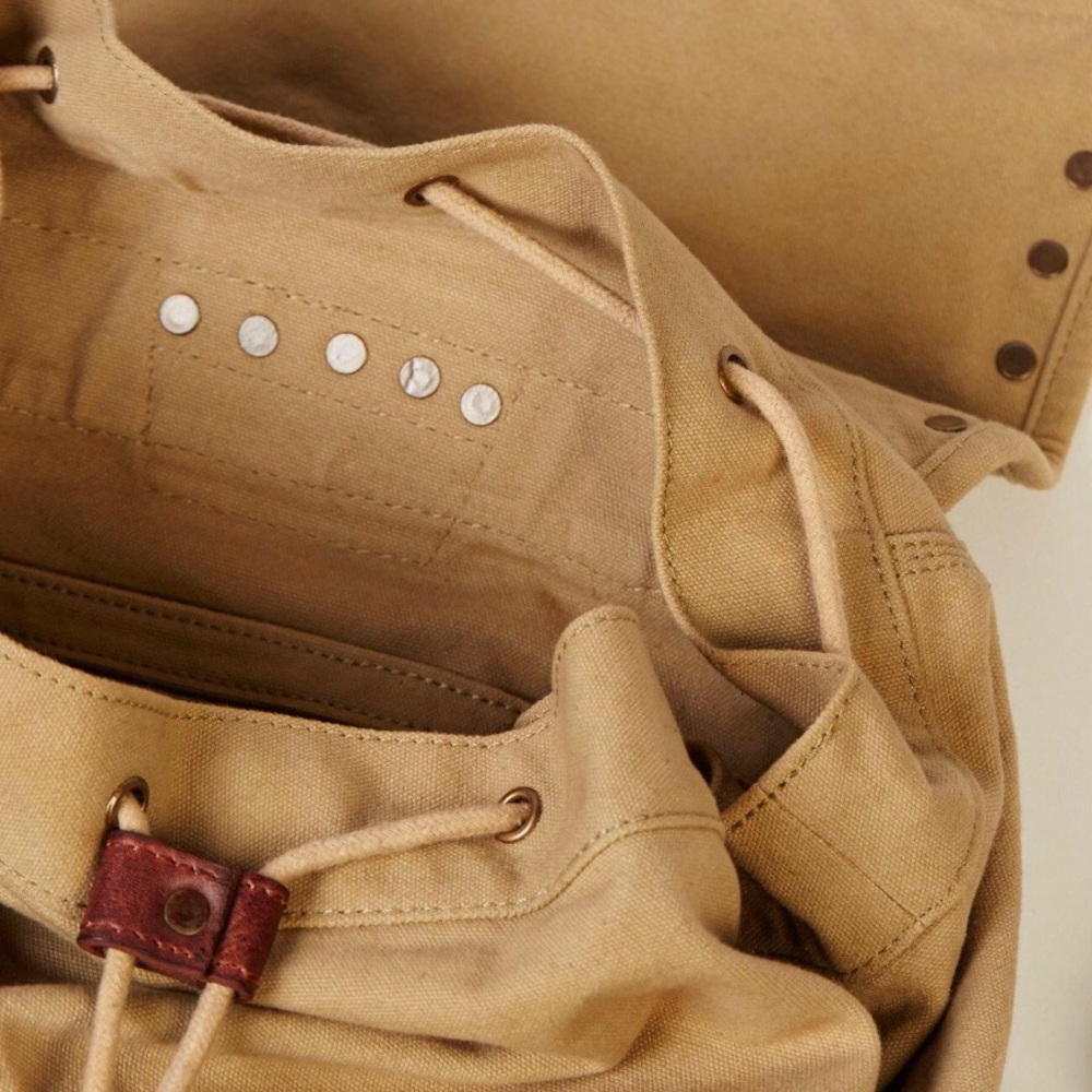 FREE PEOPLE Thunderbird Backpack leather canvas - Picture 4 of 8