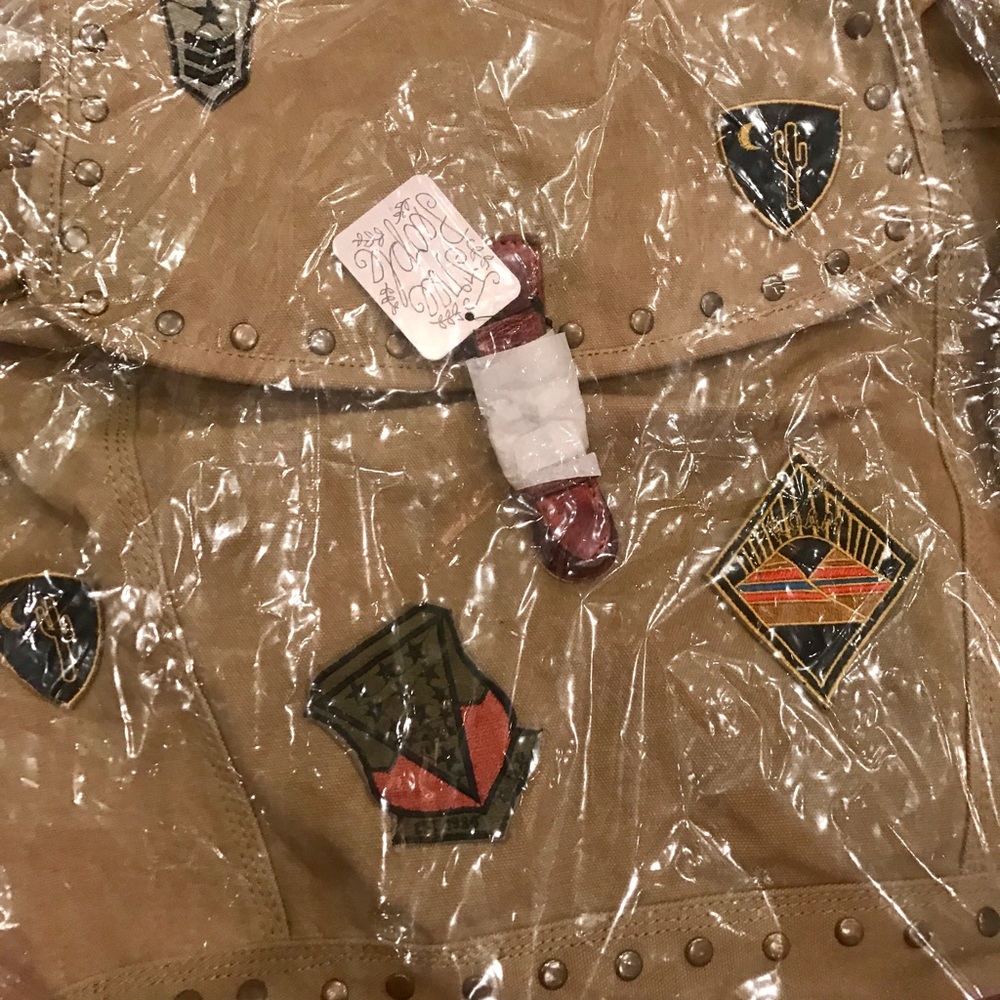 FREE PEOPLE Thunderbird Backpack leather canvas - Picture 8 of 8