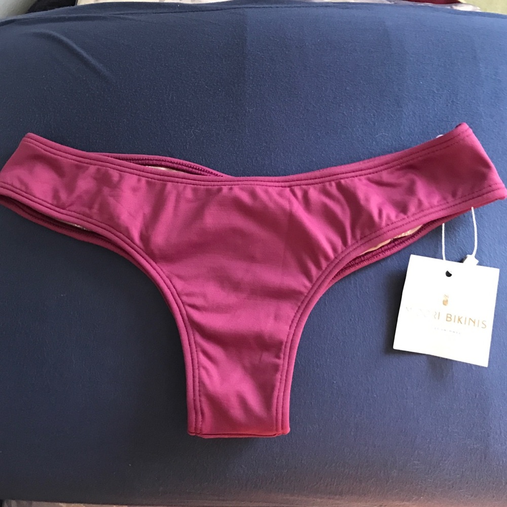 Midori bikini Brayden bottoms in sangria