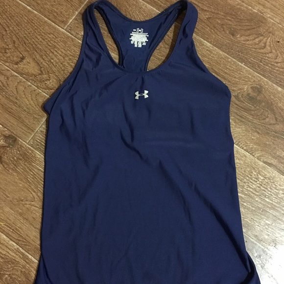 Under Armour Tops - ⚡️Sale⚡️Under Armour - Navy Blue Racer Back Tank
