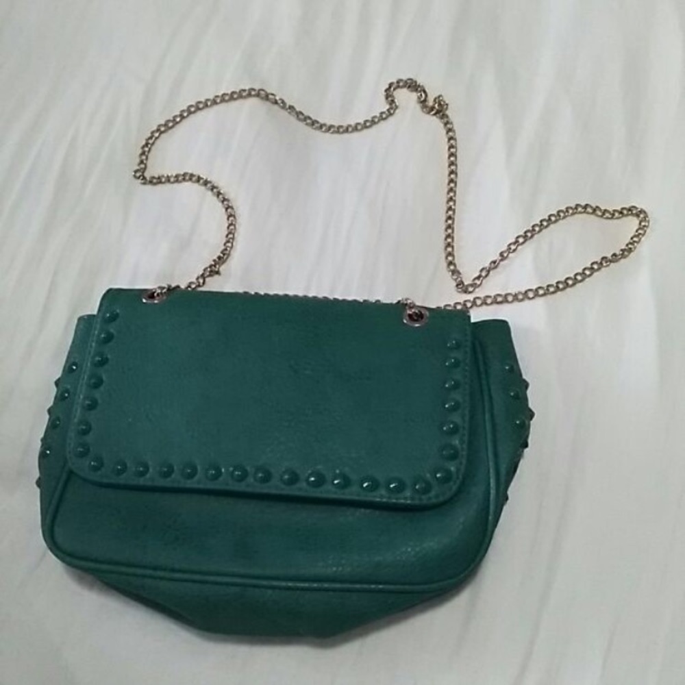 Teal Urban Expressions cross body clutch