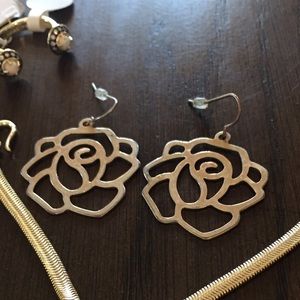 Rose earrings