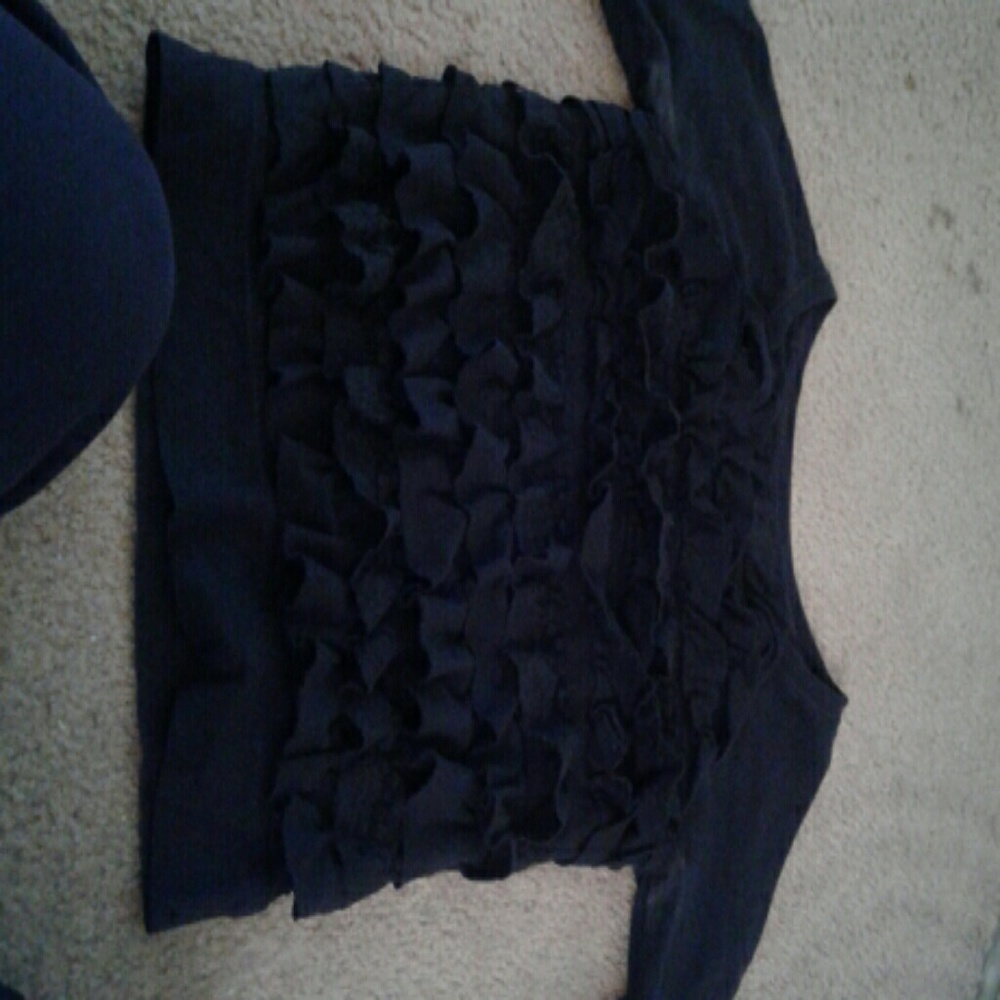 Hollister navy blue top