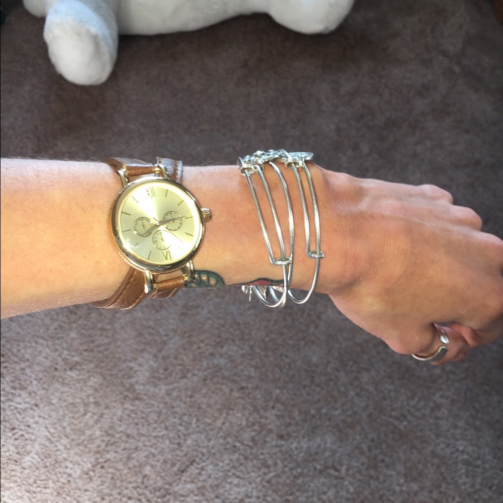 Watch Leather Wrap Bracelet