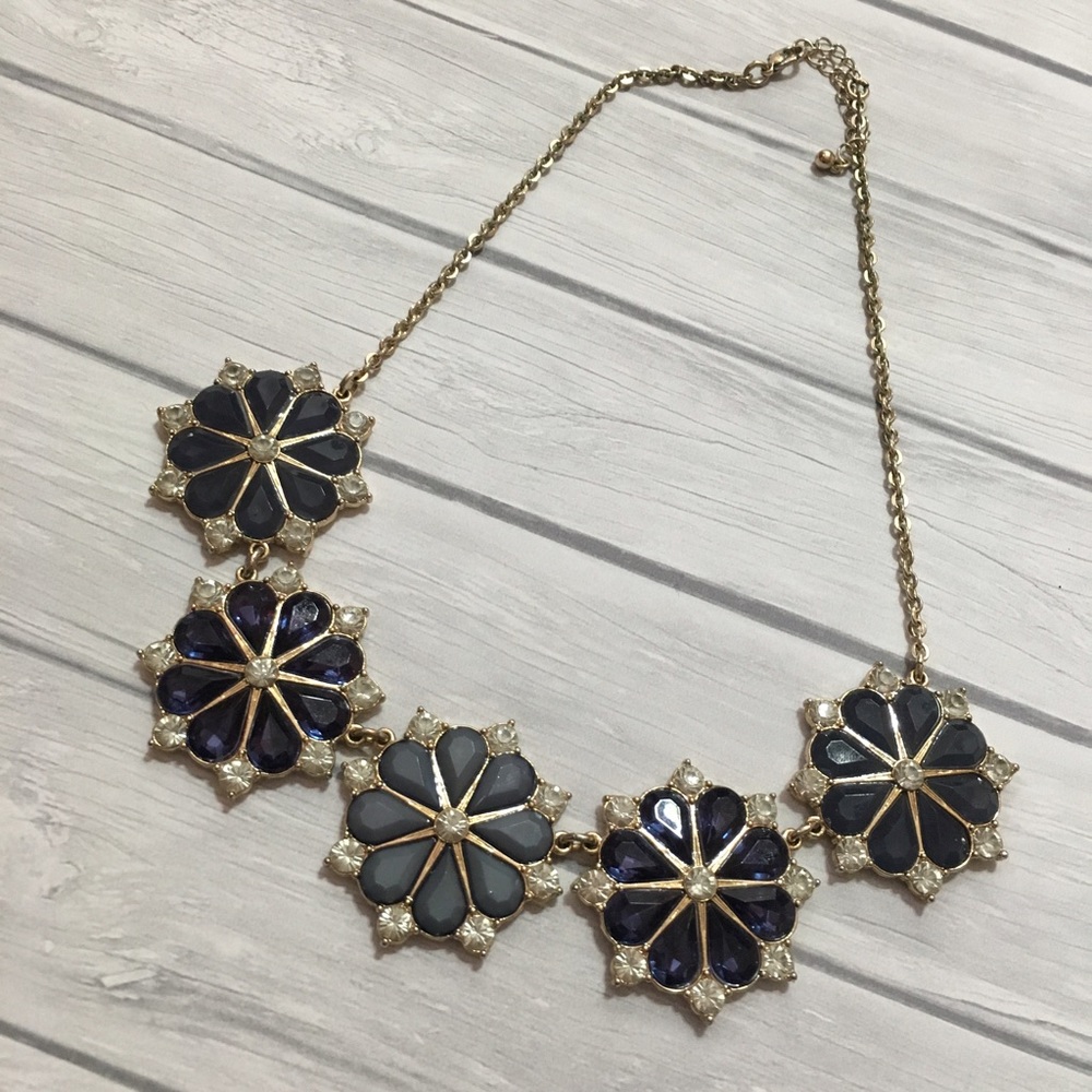 Blue Flower Necklace
