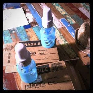 Dr. Brown's New in Box Natural flow glass bottles