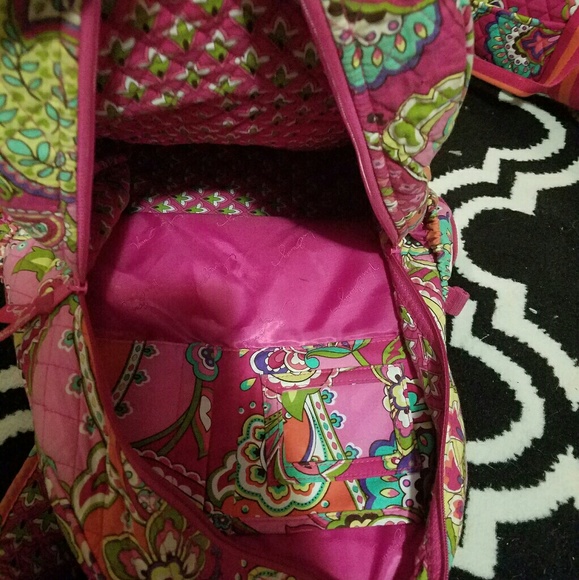 Pink Swirl Vera Bradley Bookbag - Picture 3 of 3