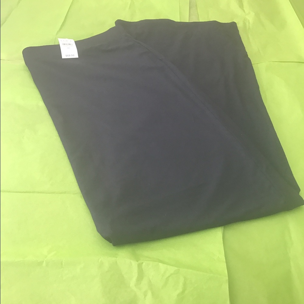 Loft Navy Maxi Skirt NWT size M