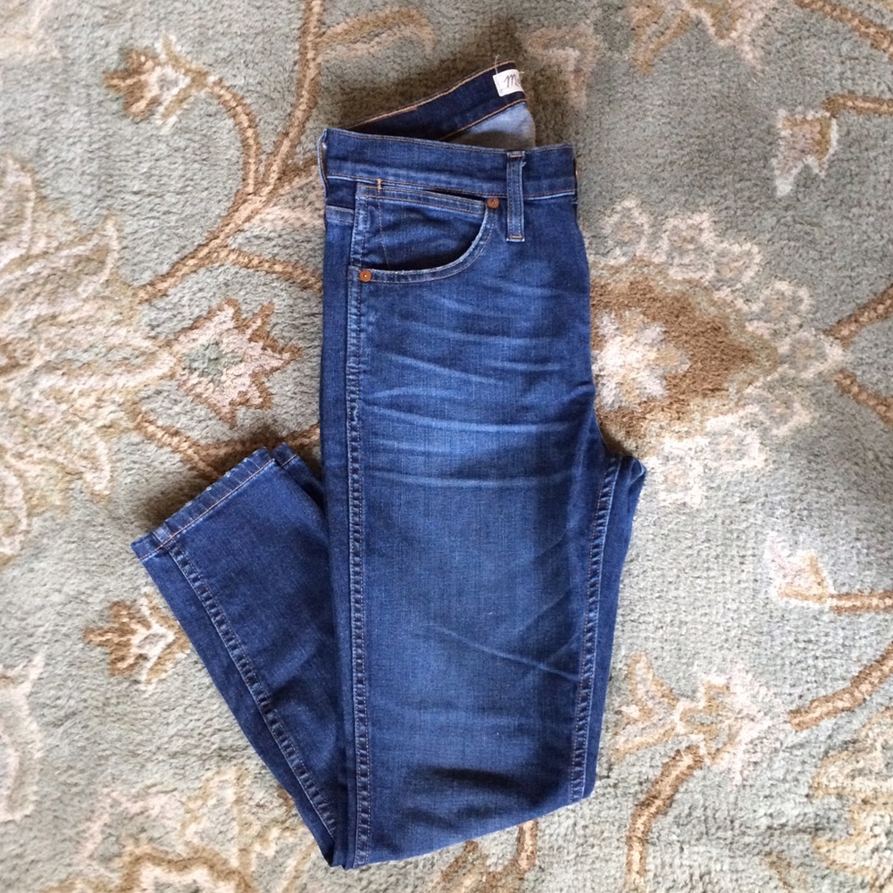 Madewell 9" high rise skinny skinny crop jeans