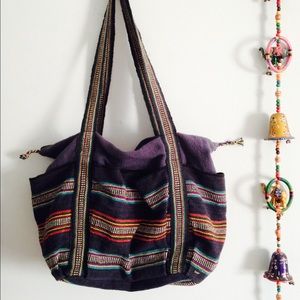Gypsy Rose Woven Hobo Bag