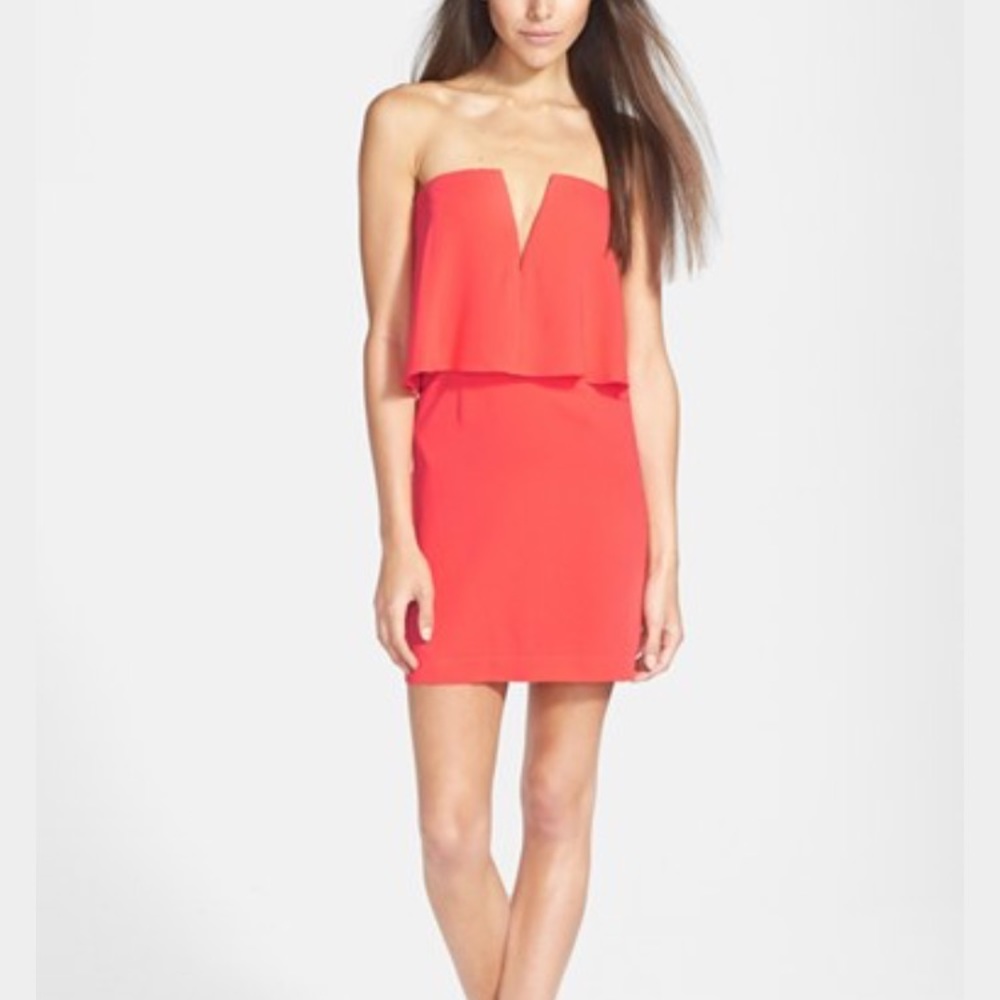 BCBG MAXAZRIA coral Kate dress