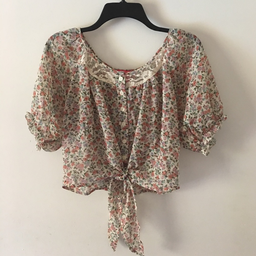 Floral crop top