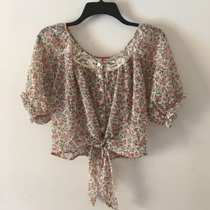 Floral crop top