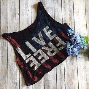Live Free  Open Back Cropped Top by Blush