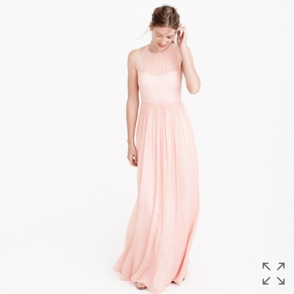 J crew Megan long dress in dusty shale