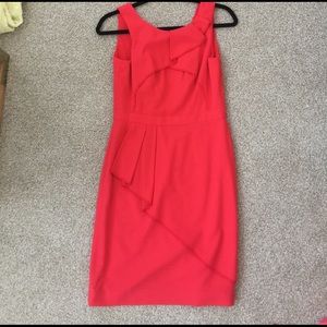 BCBG maxazaria coral red dress