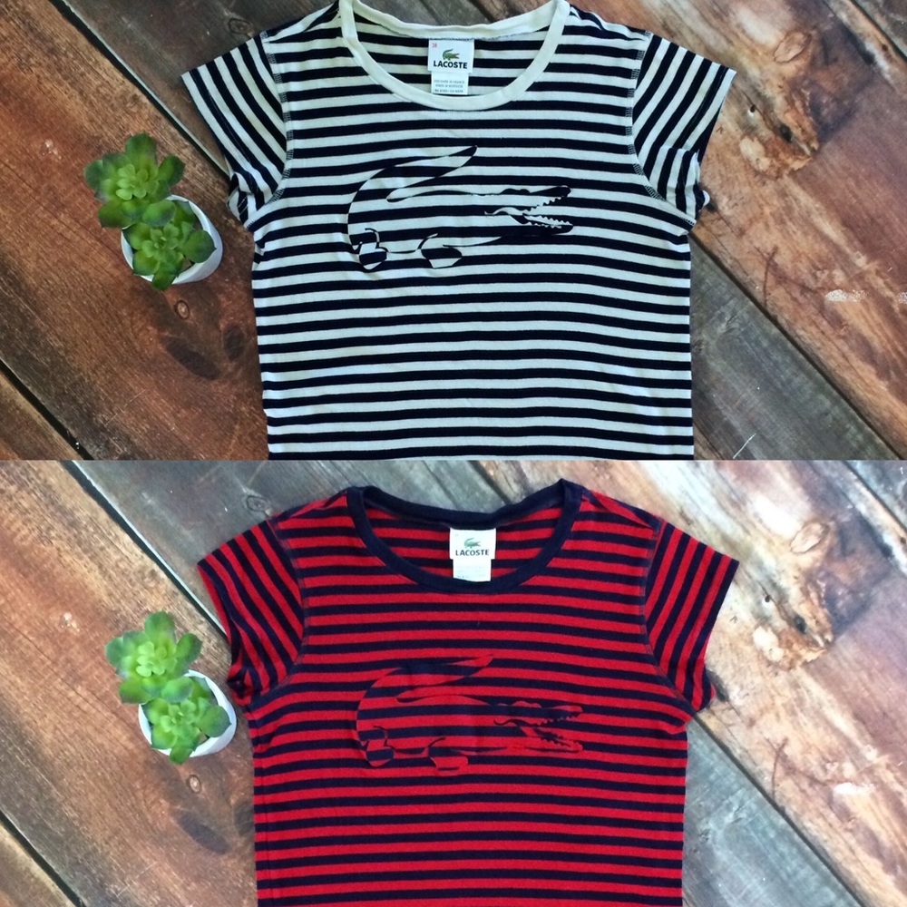 Lacoste 2 rare shirt bundle