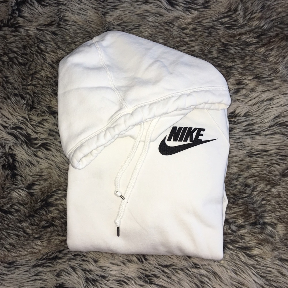 White Nike hoodie