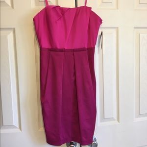Strapless dress pink/fusia