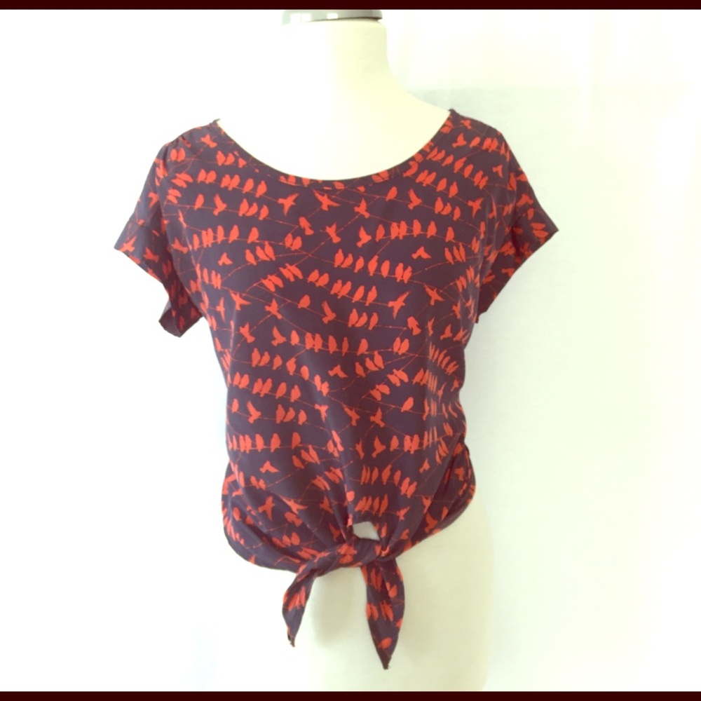Bird Print Top