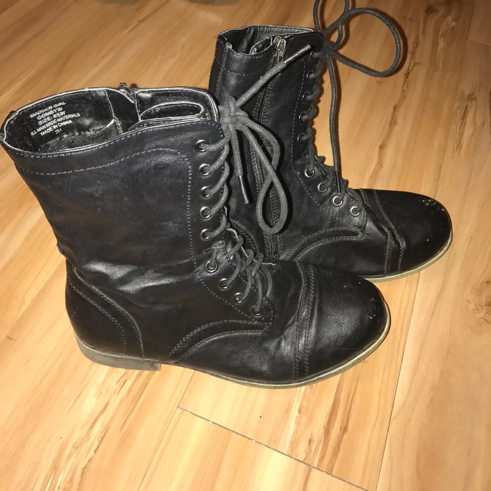 Madden Girl Combat Boots