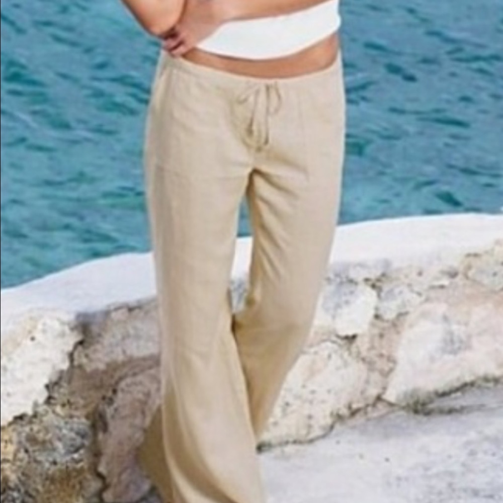 NWOT Victoria Secret linen beach pant