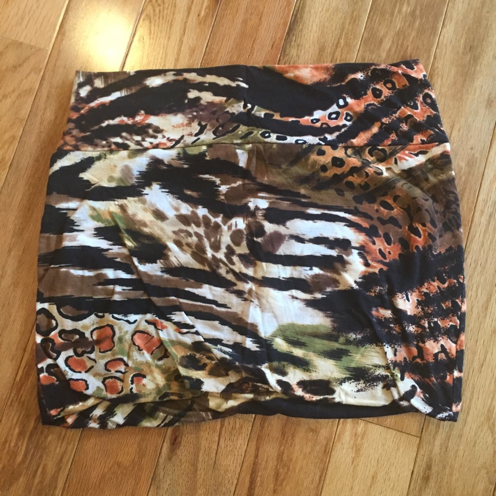 Printed Mini Skirt