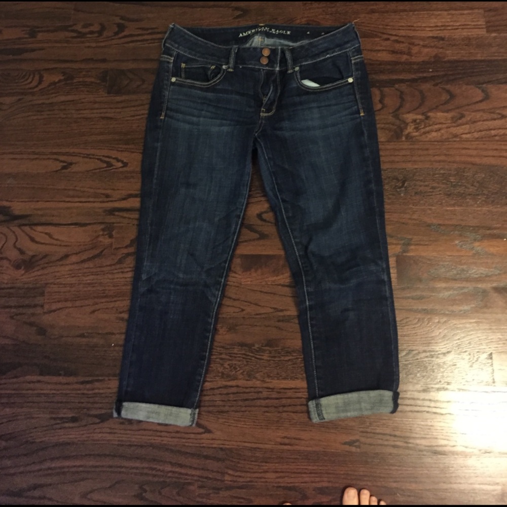 American eagle artist cropped jeans