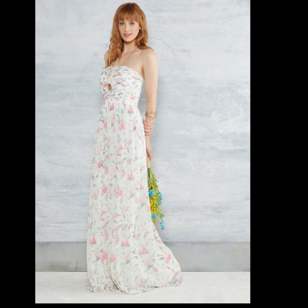 Modcloth Of Grace and Grandeur Maxi Dress