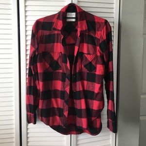 Red and Black Abercrombie Flannel Red and Black Abercrombie Flannel