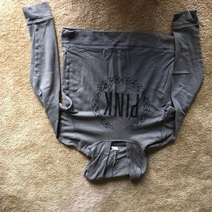 Victoria's Secret PINK gray hoodie.