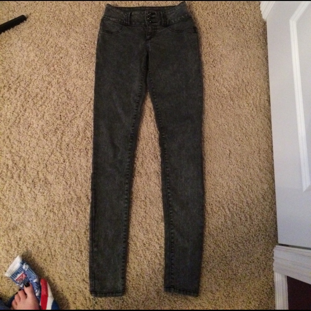 Lovesick grey super skinny jeans