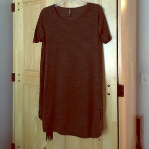 Loose olive green dress