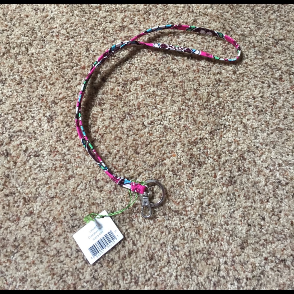 Vera Bradley Lanyard- Cupcakes Pink