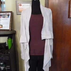 Lululemon Heather Grey Draped Sweater