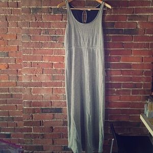 J.Crew Grey and Black Stripe Maxi Dress. Size L J.Crew Grey and Black Stripe Maxi Dress. Size L