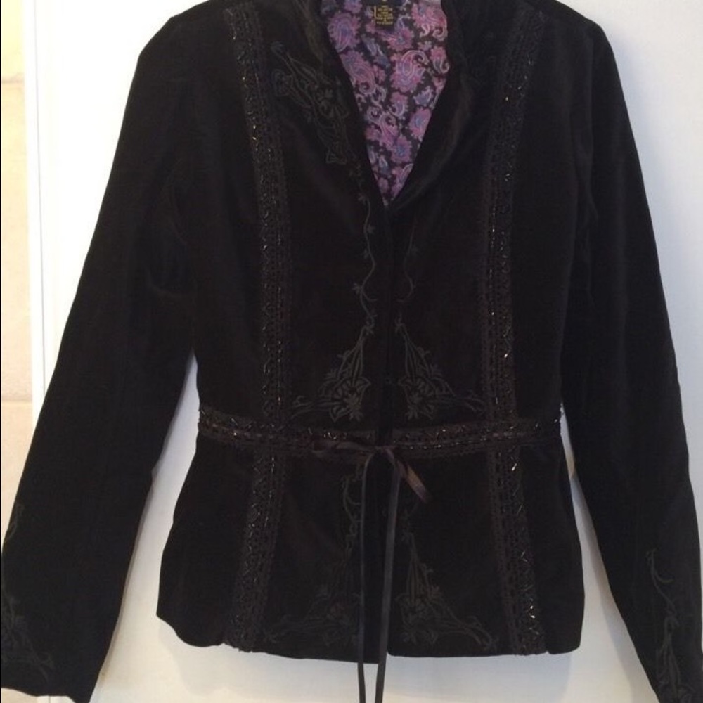 Plenty Black velvet jacket