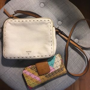 Fossil crossbody purse and wallet