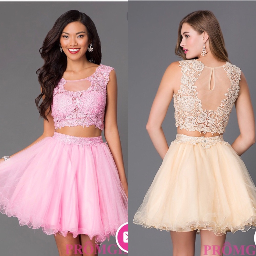 Narianna Two-Piece Short Baby Pink Dress💘