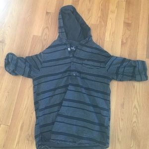 Long Sleeve Quarter Button Hoodie