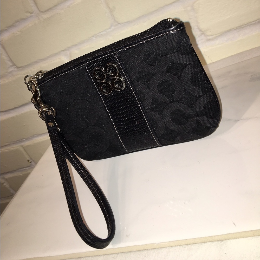 Coach Black Wristlet